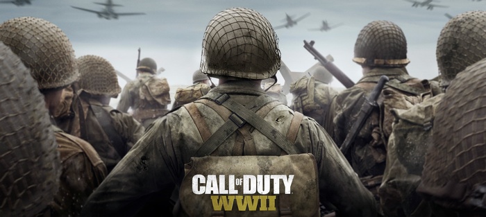 Call of Duty WWII soldiers on a beach