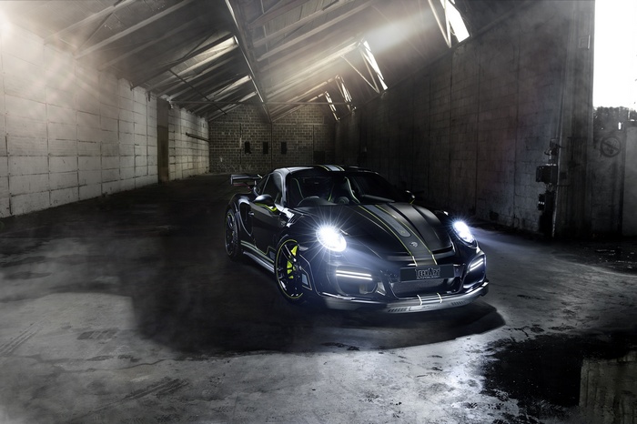 Black TechArt Porsche 911 Turbo GT Street R Cabriolet