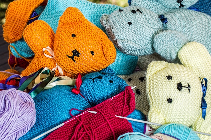Knitted Toys and Yarn