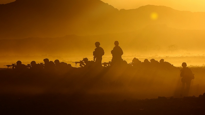 Soldiers, Female Marines, 4K, Marine Corps