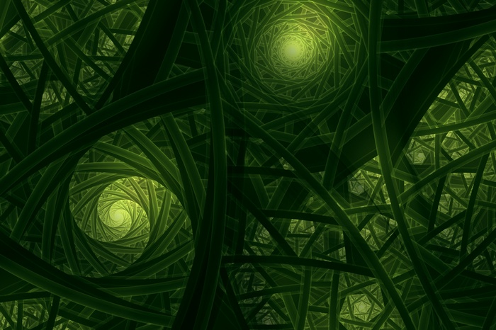 Fractals, 4K, Green