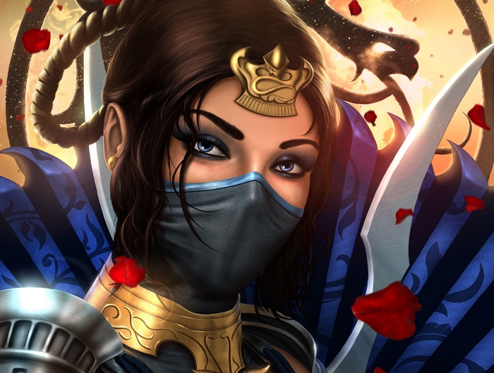 Kitana from Mortal Kombat Artwork