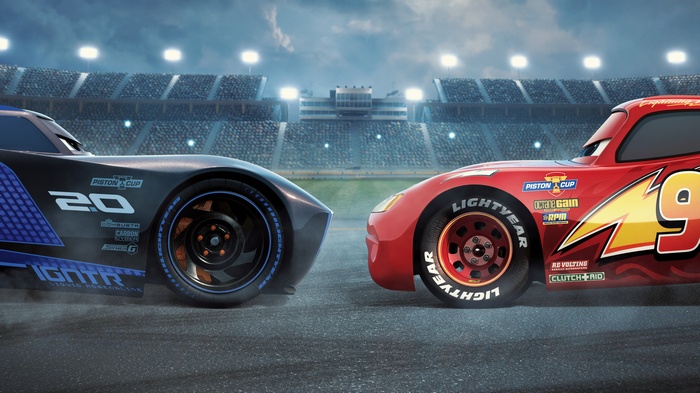Lightning McQueen and Jackson Storm from Cars 3