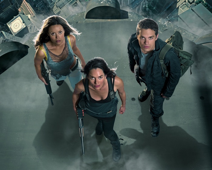 Summer Glau, Lena Headey, and Thomas Dekker from Terminator: The Sarah Connor Chronicles
