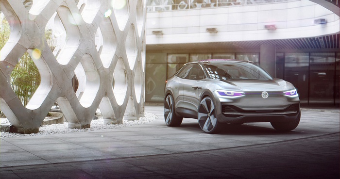 Volkswagen ID Crozz electric SUV concept 4K