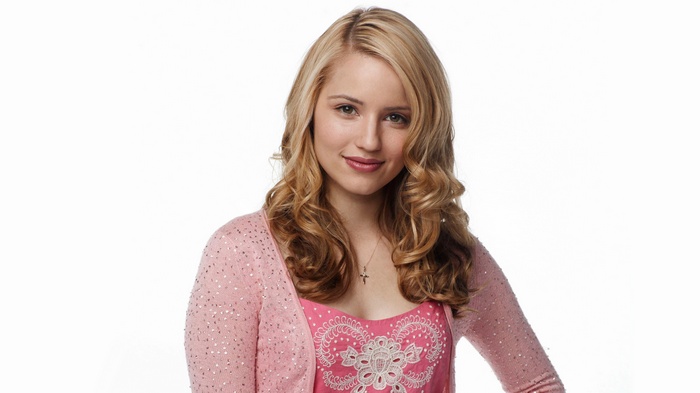 Dianna Agron in pink