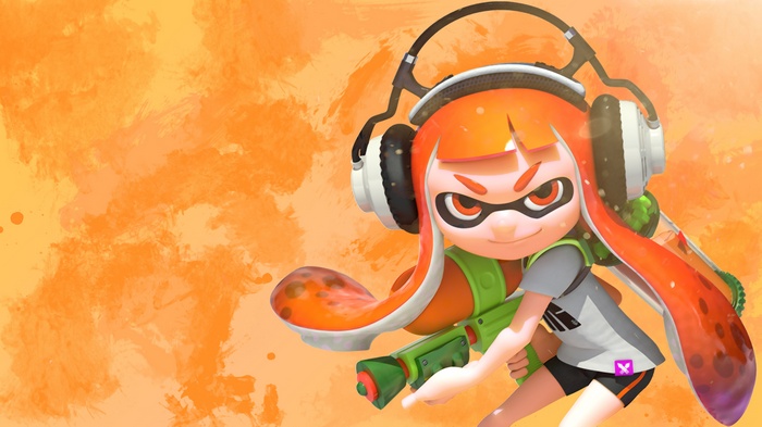Inkling with Splattershot from Splatoon in 4K