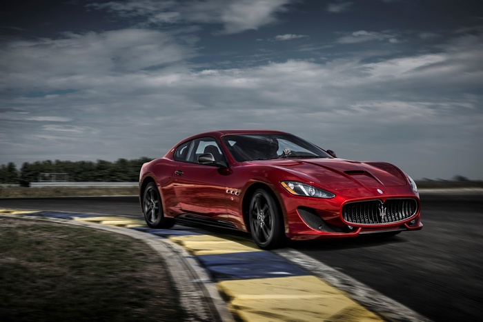 Maserati GranTurismo GT Sport on a Racetrack