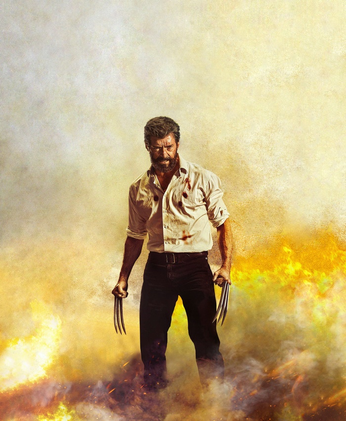 Logan with Adamantium Claws in Fire