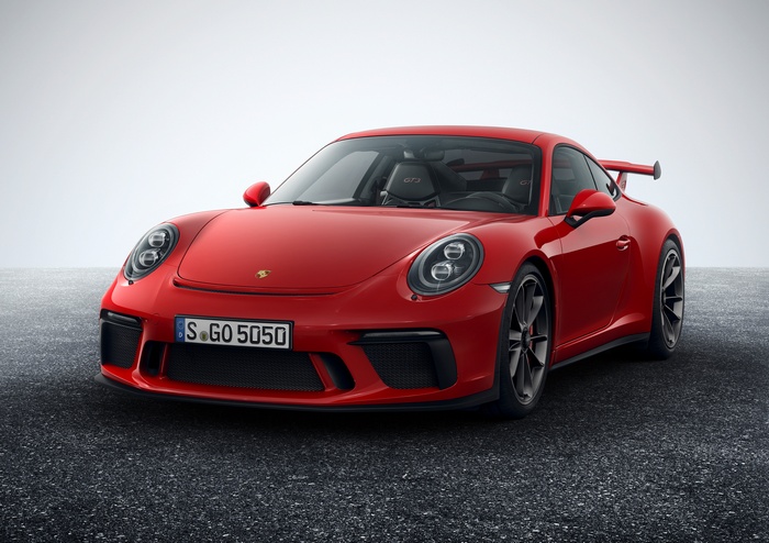 Red 2017 Porsche 911 GT3
