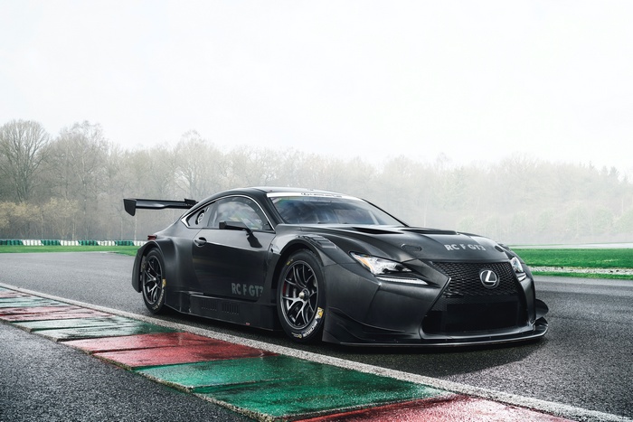 Lexus RC F GT3 race car on track