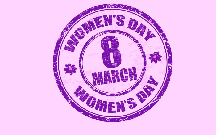 Womens Day March 8 Stamp
