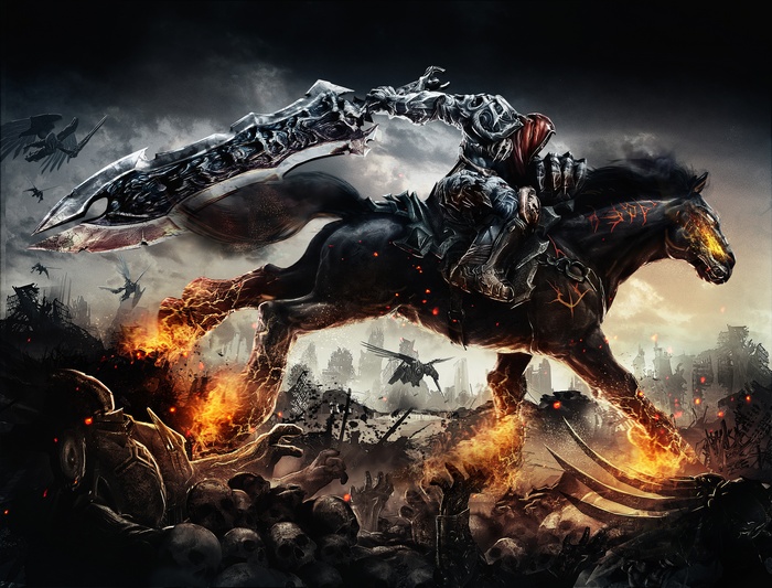War on horseback from Darksiders