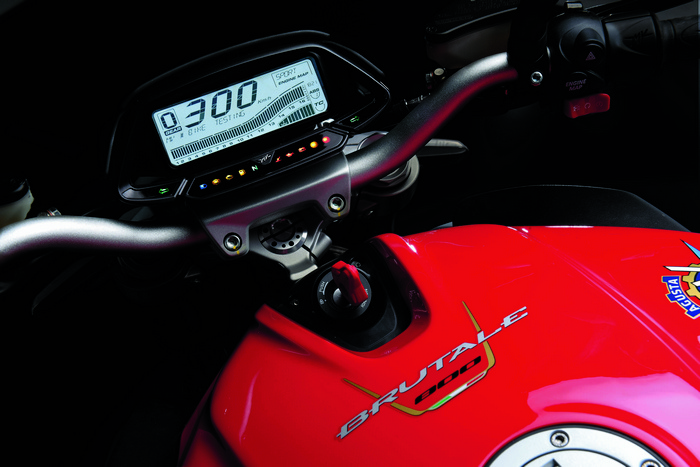 MV Agusta Brutale 800 motorcycle dashboard