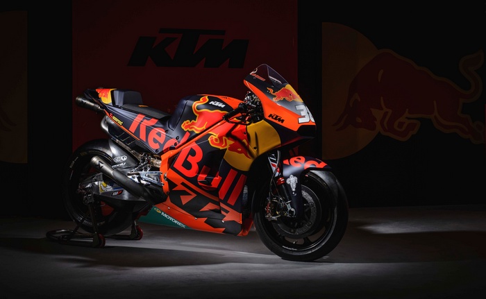 KTM RC16 MotoGP race bike with Red Bull livery