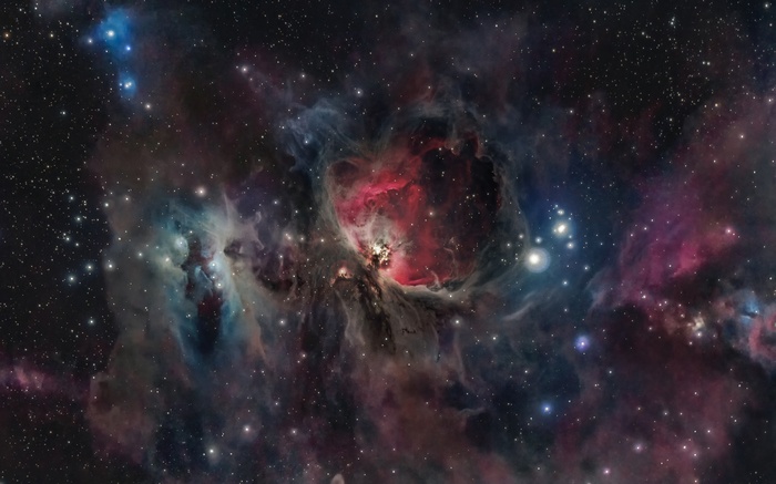The Orion Nebula in deep space