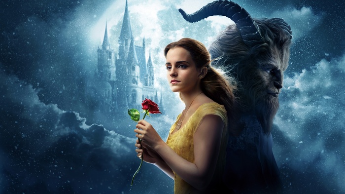 Belle and Beast from Beauty and the Beast 4K