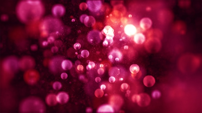 Pink and red bokeh bubbles 4K