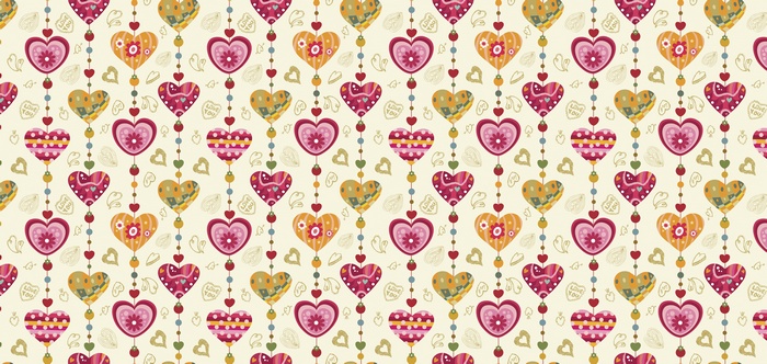 Colorful Love Hearts Pattern 4K