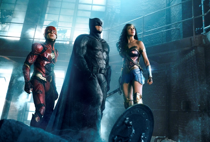 Batman, The Flash, and Wonder Woman from Justice League