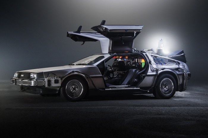 DeLorean time machine from Back to the Future