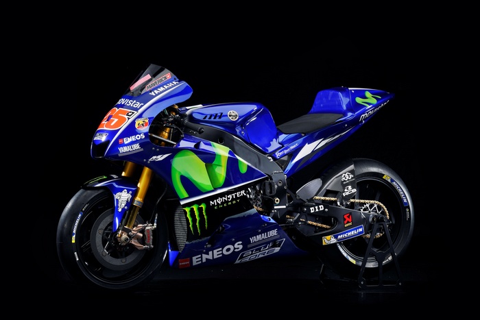 Valentino Rossi's 2017 Yamaha YZR-M1 MotoGP Motorcycle