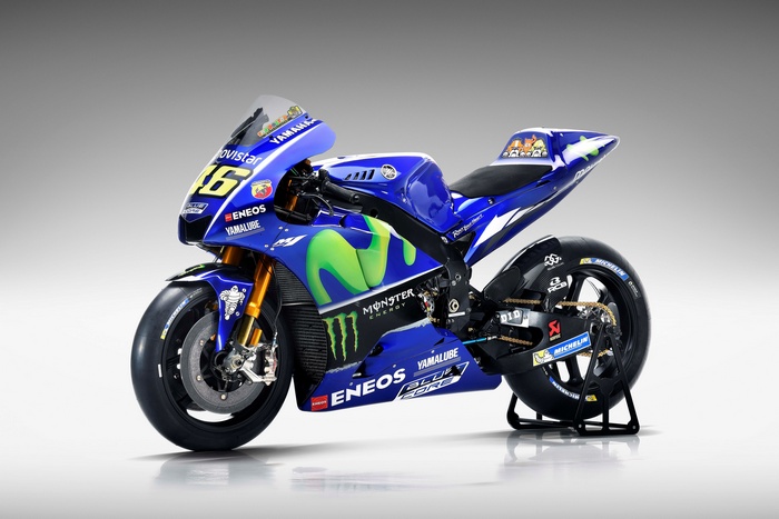 Valentino Rossi's 2017 Yamaha YZR-M1 MotoGP Motorcycle