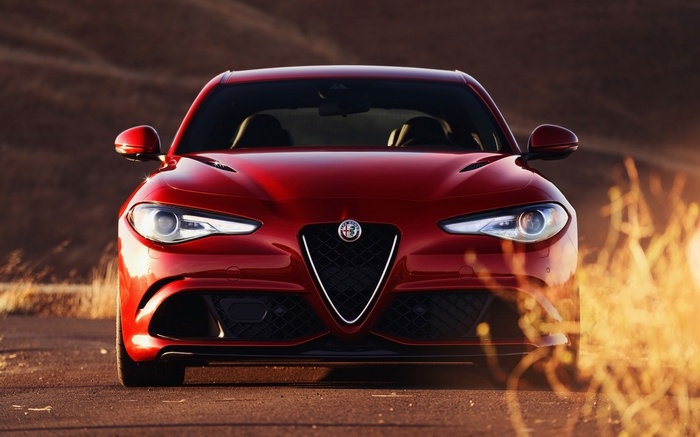 Red 2017 Alfa Romeo Giulia Quadrifoglio