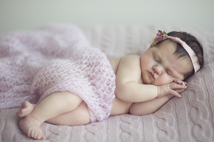 4K, Sleeping, Cute baby, Baby girl