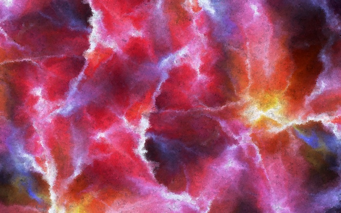 Abstract colorful digital art with pink and red hues