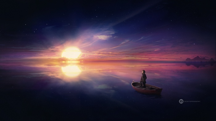 Ocean, Sunset, Exploring
