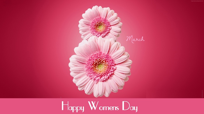 Happy Womens Day March 8 4K
