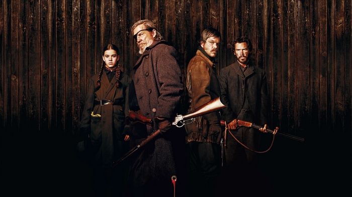 True Grit characters: Matt Damon, Josh Brolin, Jeff Bridges, Hailee Steinfeld