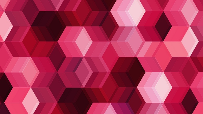 Pink Cubes Pattern 4K
