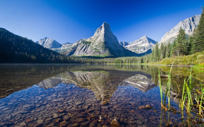 Montana, Glacier National Park, Mokowanis Lake