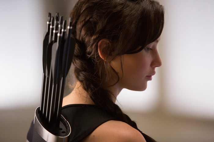 Katniss Everdeen from The Hunger Games with arrows