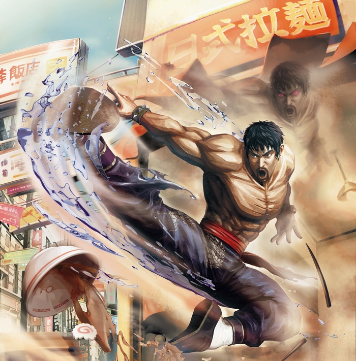Law from Street Fighter X Tekken performing a kick