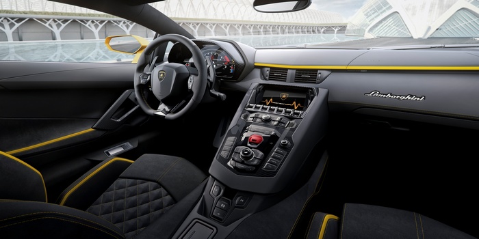 Lamborghini Aventador S Interior 4K