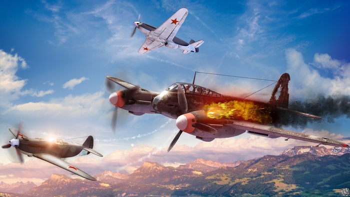 War Thunder: Air Combat Over Mountains