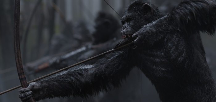 Caesar from War for the Planet of the Apes with bow