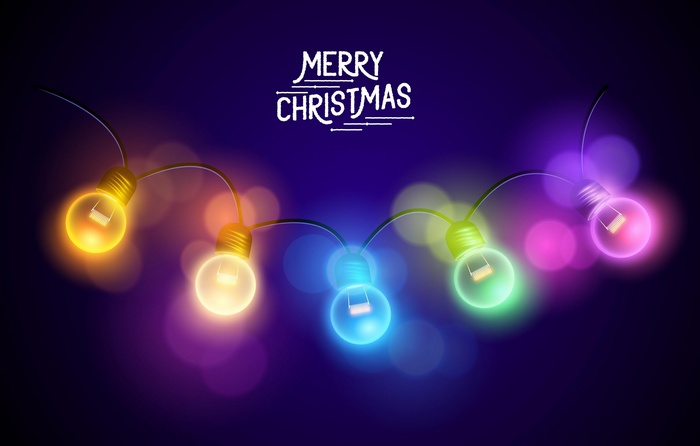 Merry Christmas string lights