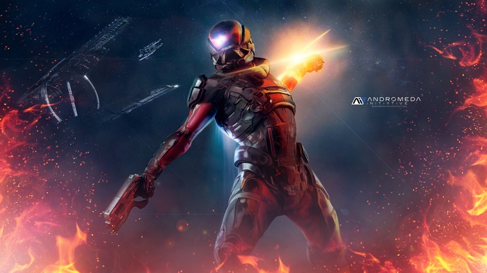 4K Mass Effect: Andromeda Soldier in Space