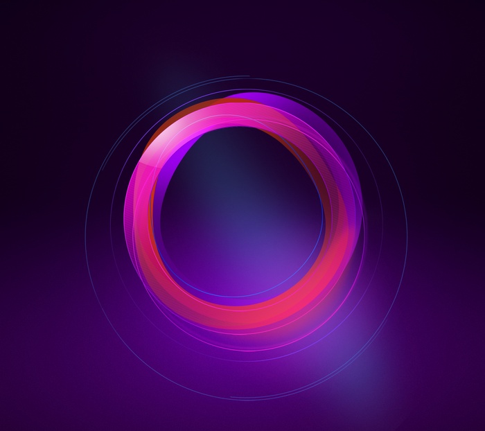 Abstract Pink and Purple Circles