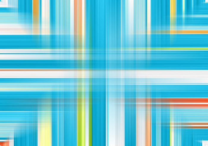 Abstract Blue and Orange Plaid Lines Pattern