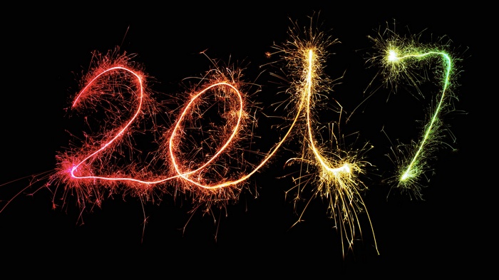 Happy New Year 2017 Sparklers