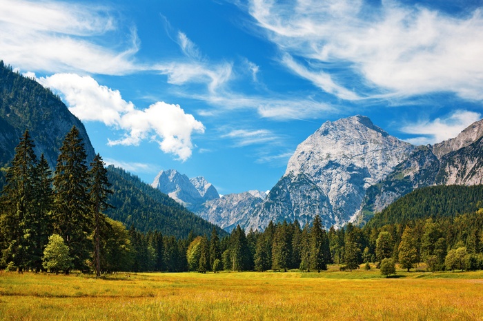 4K Alps Mountains Landscape