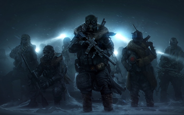 Wasteland 3 Ranger Squad in Snowy Environment