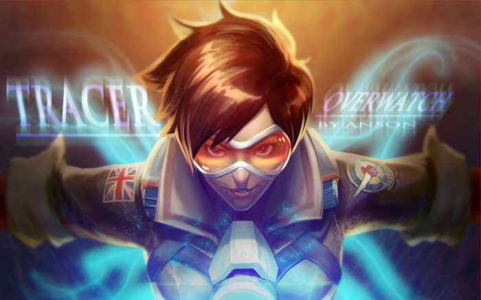 Tracer from Overwatch fan art