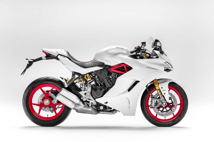 White Ducati SuperSport S Motorcycle