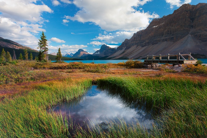 Mountains, National Park, Emerald Lake